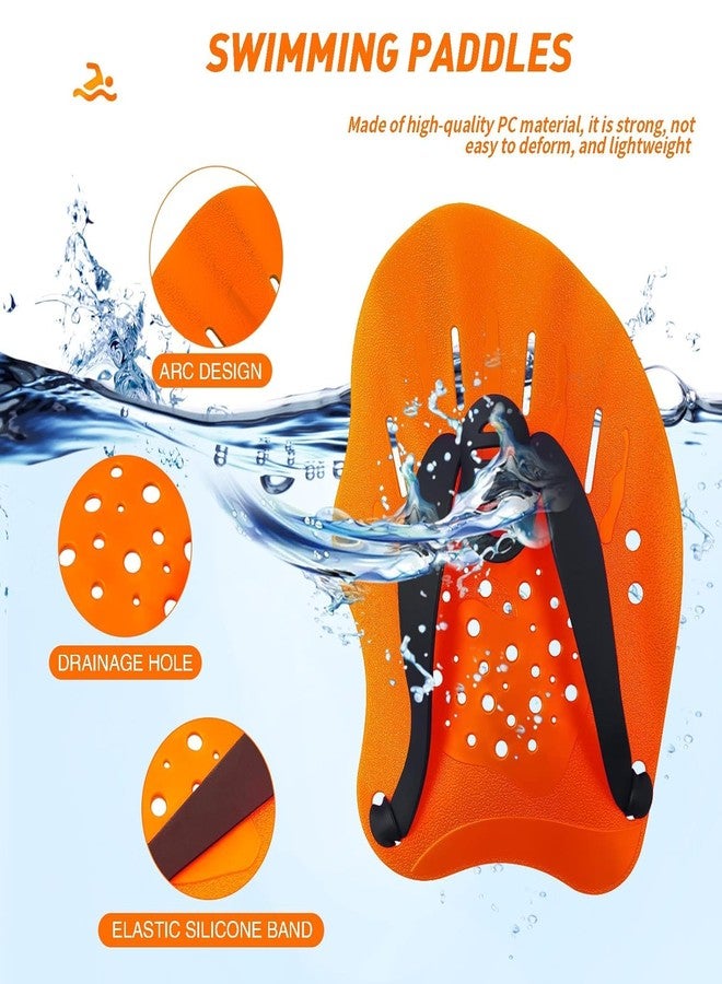 SPOCCO | Swimming Hand Paddles Training Paddles with Adjustable Straps Swimming Fins Hand Paddles Gloves for Swim Training Water Resistance, Swimming Gear for Kids, Youth, Women, Men - 03 - Image 3
