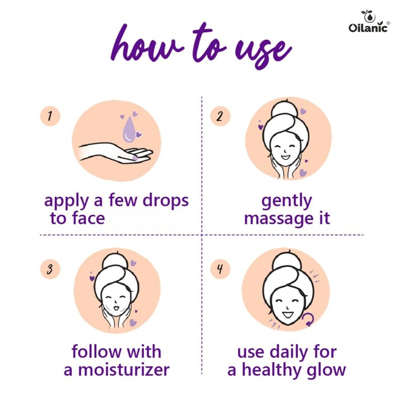 Oilanic Oilanic Face Glowing Serum for Men and Women Pack of 1 Each 30 mlHelps Reduce Dark Spots Pigmentation and Acne Marks Daily Use for Bright and Healthy Skin Suitable for All Skin Types  - Image 3