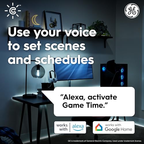 Cync GE CYNC A19 Smart LED Light Bulbs, Color Changing Room Décor, Bluetooth and WiFi Light Bulbs, 60W Equivalent, Work with Amazon Alexa and Google Home (2 Pack) - Image 4