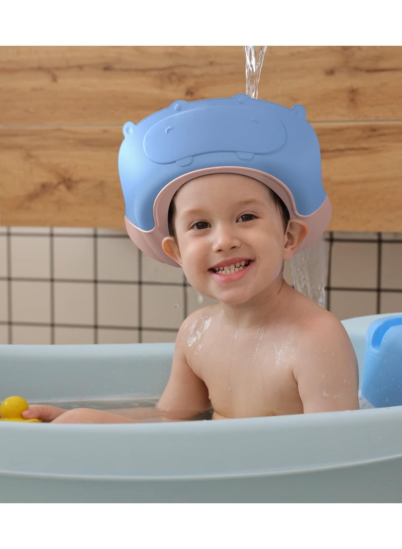 SYOSI SYOSI Baby Shower Cap, Adjustable Shower Bath Visor Hat for Toddler Kids Hair Washing and Bathing, Waterproof Shampoo Cap Protect Ears and Eyes  - Image 1