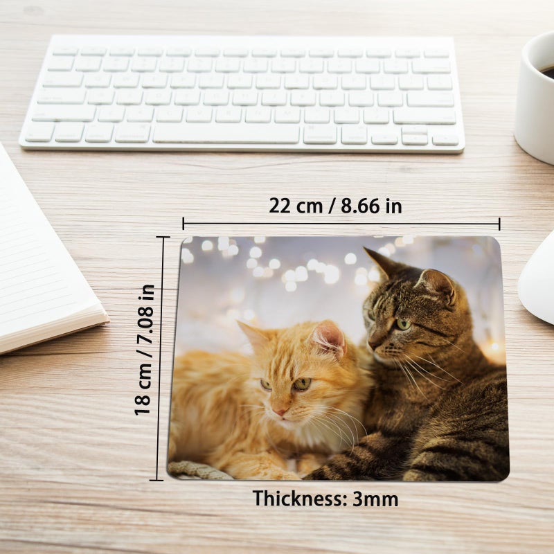OKBA 40 PCS White Mouse Pad 3mm Thick for Heat Press Printing,Bulk Mousepad Blanks for Heat Transfer Crafts 22x18x0.3CM - Image 2