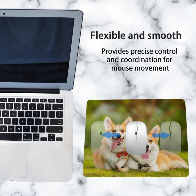 OKBA 40 PCS White Mouse Pad 3mm Thick for Heat Press Printing,Bulk Mousepad Blanks for Heat Transfer Crafts 22x18x0.3CM - Image 5