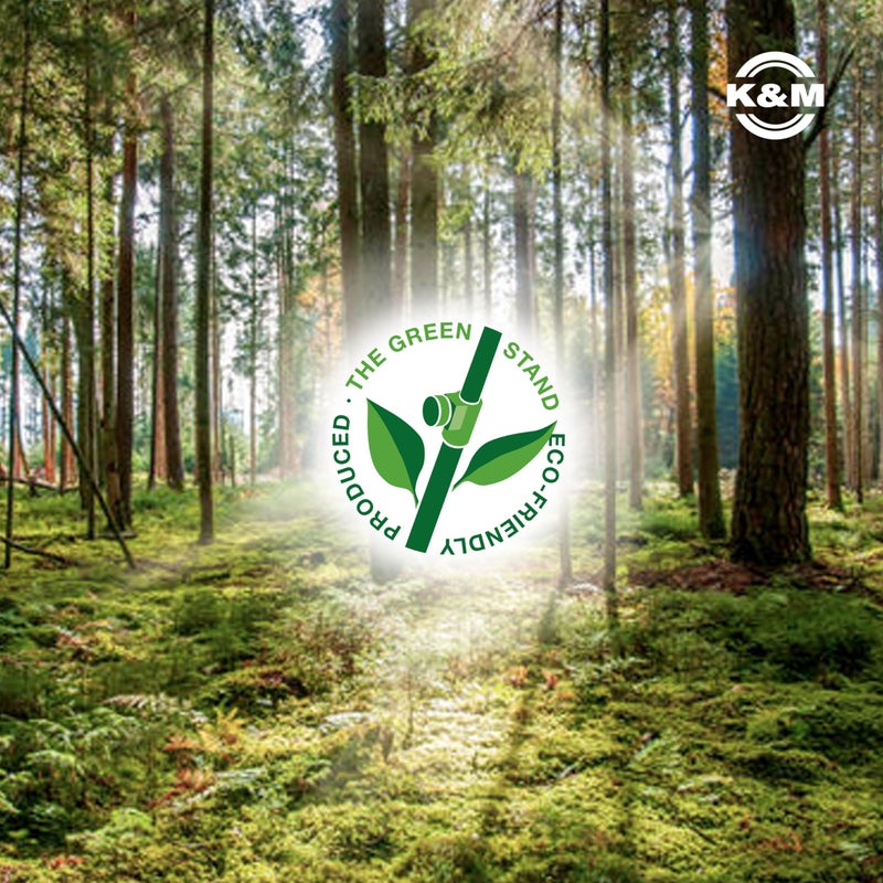 KM K&M Konig & Meyer 17541.013.55 Guitar Stand | Sturdy Heavy Duty Protective Rubber Covered Adjustable Frame | Folds Flat Portable | Fits Acoustic Guitars | For Adult and Youth Musicians | Black - Image 5