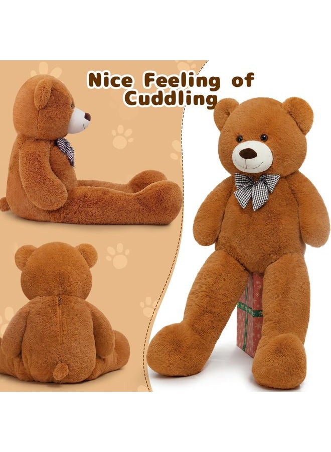 MaoGoLan Giant Brown Teddy Bear 4 Feet,Adorable and Cuddly Big Bear Stuffed Animal 47", Classic Teddy Bear Plush Gift Decoration for Baby Shower,Party,Birthday,Valentines Day - Image 2