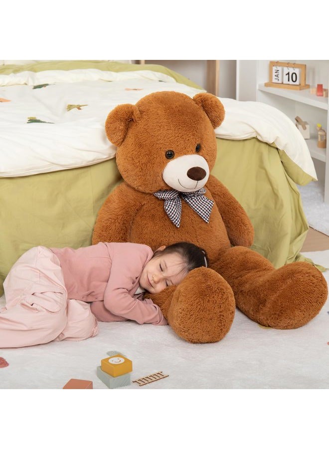 MaoGoLan Giant Brown Teddy Bear 4 Feet,Adorable and Cuddly Big Bear Stuffed Animal 47", Classic Teddy Bear Plush Gift Decoration for Baby Shower,Party,Birthday,Valentines Day - Image 3