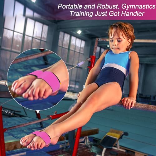 Shappy 2 Pairs Gymnastics Sticky Toes Tumbling Equipment, Cheer Coach Essentials, Back Handspring Helper for Stunt Coach, Athlete Adjustable Bands, Help Training Back Flip Tuck(Pink) - Image 5