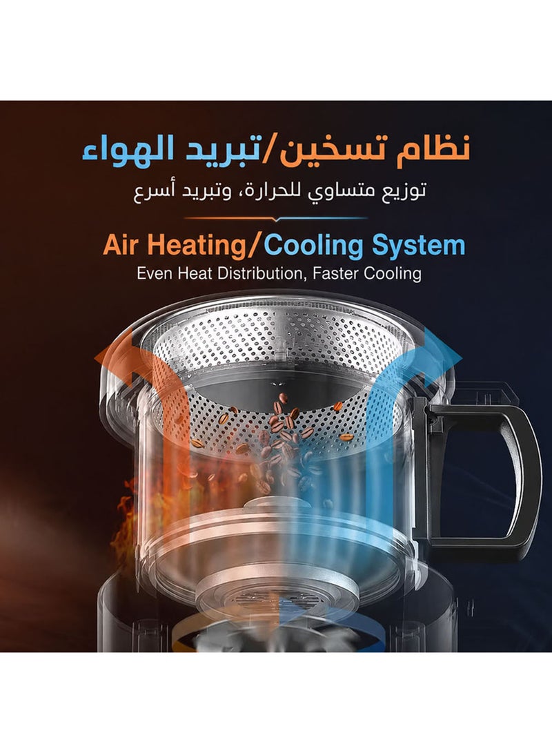 REBUNE Electronic coffee roaster with a power of 1400 watts - Image 5