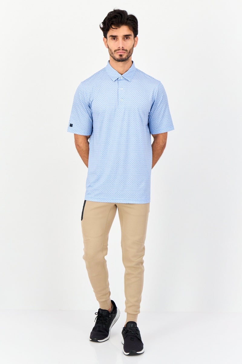 Greg Norman Men Sportswear Fit Short Sleeve Outdoor Polo Shirt, Multicolor  - Image 3