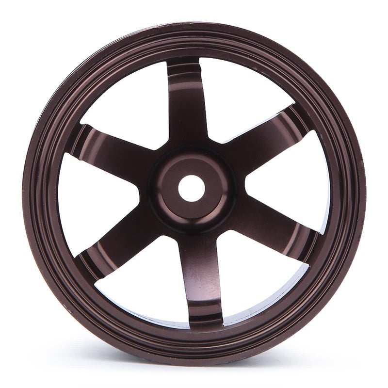 Coffee 4pcs Aluminium Alloy Wheel Hub Set 52mm For 1 10 Scale RC Drift Car - Image 3