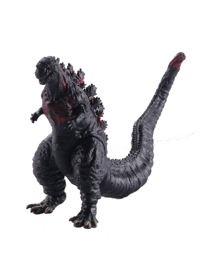 Godzilla Dinosaur Monster Soft Plastic Toy Model Four-legged Movable Enamel Doll Gift Dinosaur Themed Gift Ideas-Color:Plus Burning Red Lotus Godzilla  - Image 5