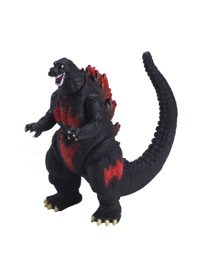 Godzilla Dinosaur Monster Soft Plastic Toy Model Four-legged Movable Enamel Doll Gift Dinosaur Themed Gift Ideas-Color:Plus Burning Red Lotus Godzilla  - Image 3
