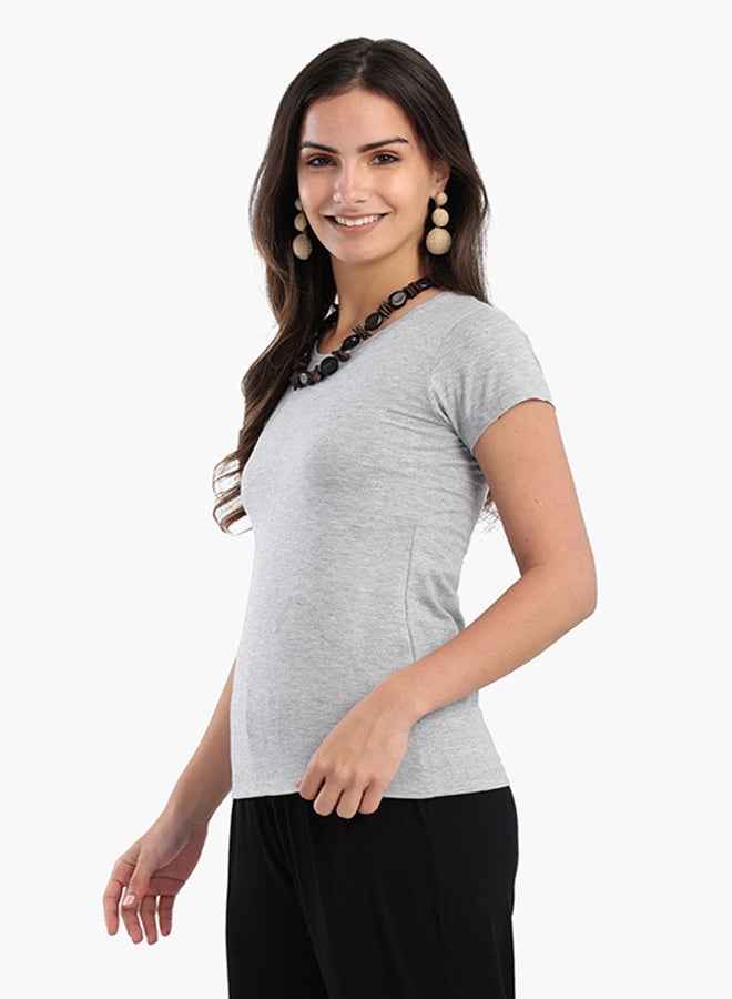 Carina Round Neck Solid Top - Image 3