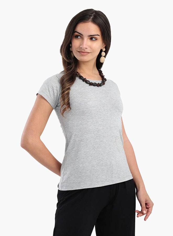 Carina Round Neck Solid Top - Image 2