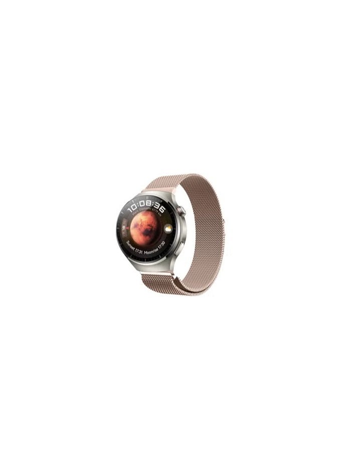 CATANES - 22mm Metal Milanese Watchband Compatible With Huawei 4,4 Pro Rose Gold - Image 1