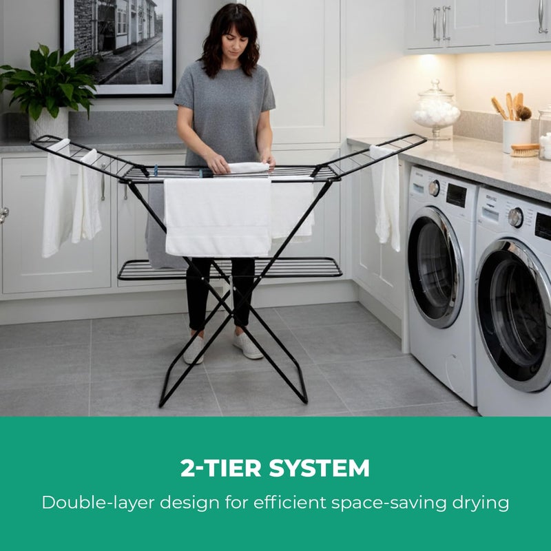 Lightweight And Easy Clothes Dryer, Silver - Image 5