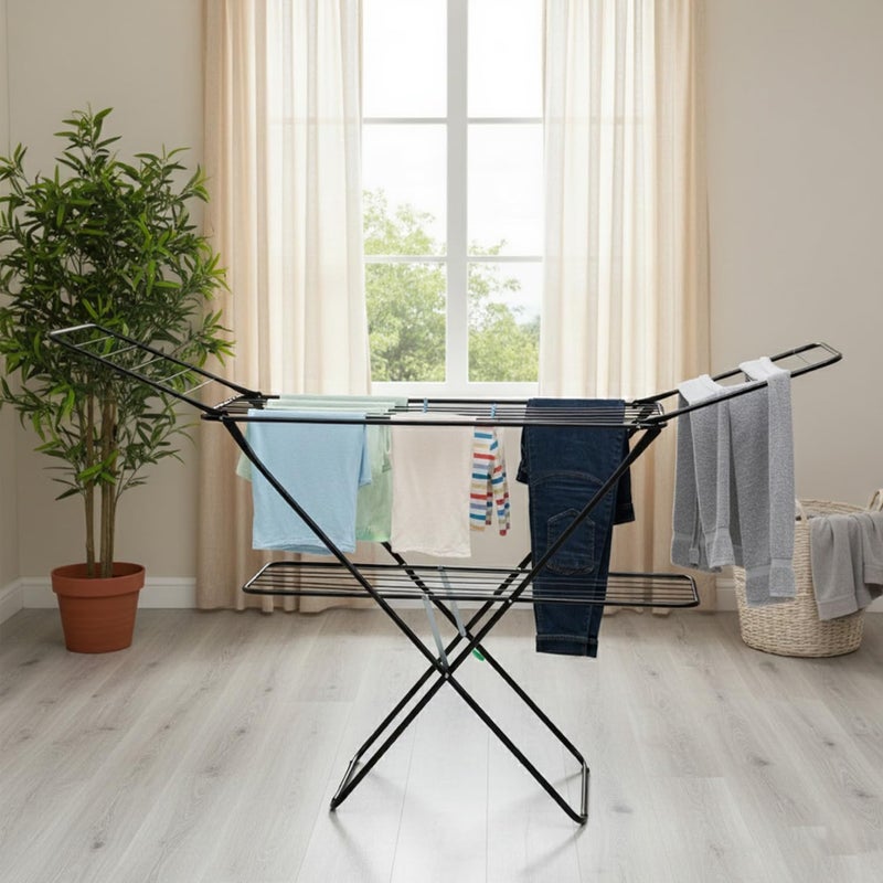 Lightweight And Easy Clothes Dryer, Silver - Image 2