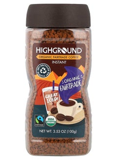 Highground Organic Instant Coffee Medium Roast 3.53 oz (100 g) 