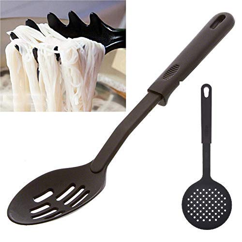 HARIHOME Enterprise Nylon HeatResistant Nonstick Spoon Kitchen Cooking Utensil Tools Black - Image 3