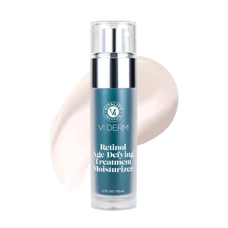 VI DERM Retinol Age-Defying Moisturizer â€“ Hydrating Face Cream for Women & Men â€“ Daily Anti-Aging Skin Care â€“ Water-Based Facial Lotion with Retinol, Glycolic Acid & Vit C â€“ Fragrance Free 1.7 Fl Oz - Image 1
