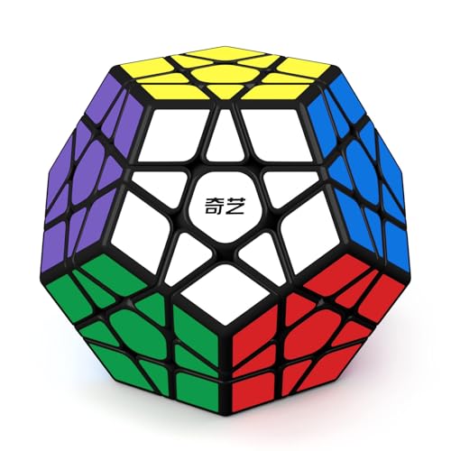 Roxenda مكعب ميغامينكس، روكساندا 3x3x3 مكعب سرعة خماسي الأوجه دوديكاhedron لعبة ألغاز سحرية (أسود) - Image 1