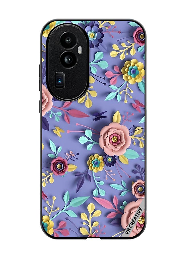VR CREATIVE Protective Case Cover For Oppo Reno 10 Pro Plus Flower Design Multicolour - Image 1