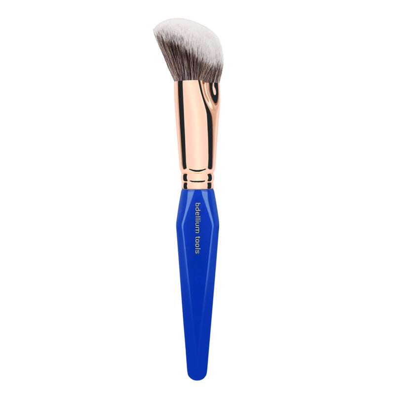 Bdellium Tools Professional Makeup Brush - Golden Triangle 988 BDHD Phase I - With All Vegan and Soft Synthetic Fibers, For Precise Application & Blending (Blue, 1pc) - Image 3