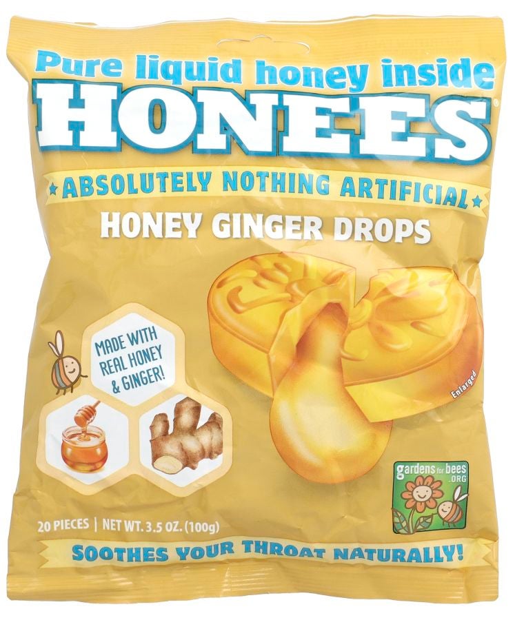 Honey Ginger Drops 20 Pieces 3.5 oz (100 g)