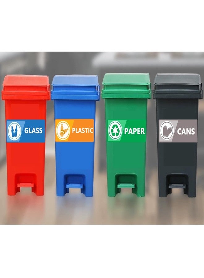 Top label Recycle Label Decal for Trash Can,Trash Sorting Recycling Sticker Sign for Use in Home and Office,4x2 Inch,20 Pcs Per Pack - Image 4