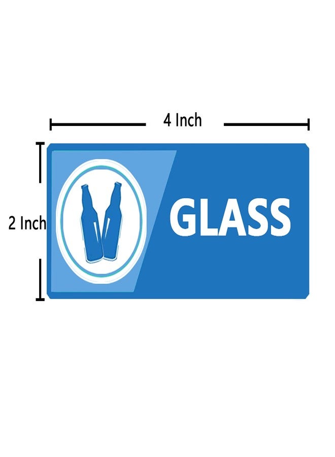 Top label Recycle Label Decal for Trash Can,Trash Sorting Recycling Sticker Sign for Use in Home and Office,4x2 Inch,20 Pcs Per Pack - Image 2