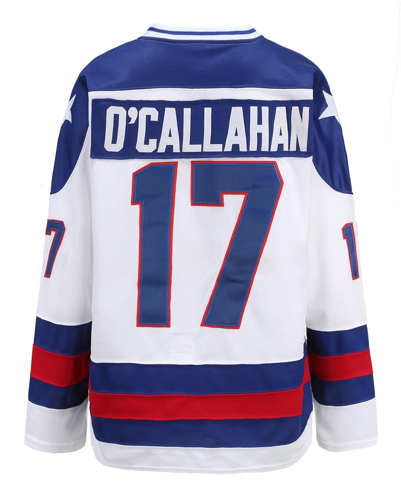 YWIES Hockey Jersey of USA 1980 Olympic Team Jerseys #17 Jack O'Callahan Stitched Letters and Numbers White S-XXXL - Image 2
