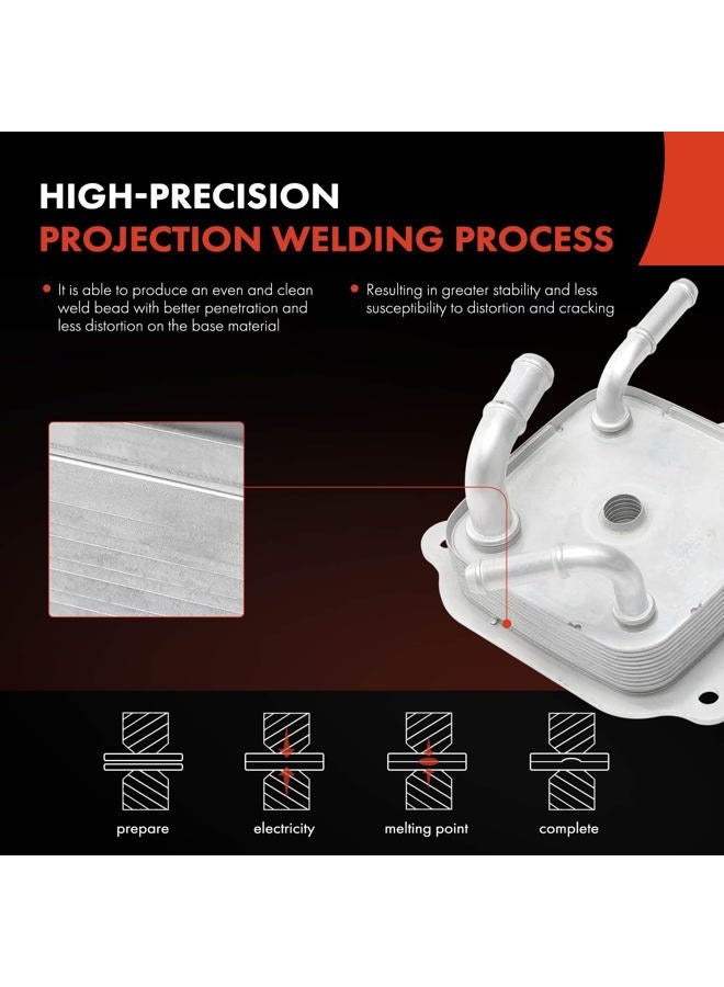 A-Premium Transmission Oil Cooler Compatible with Honda CR-V CRV, Crosstour, 2012 2013 2014 2015, 2.4L, GAS - Image 4