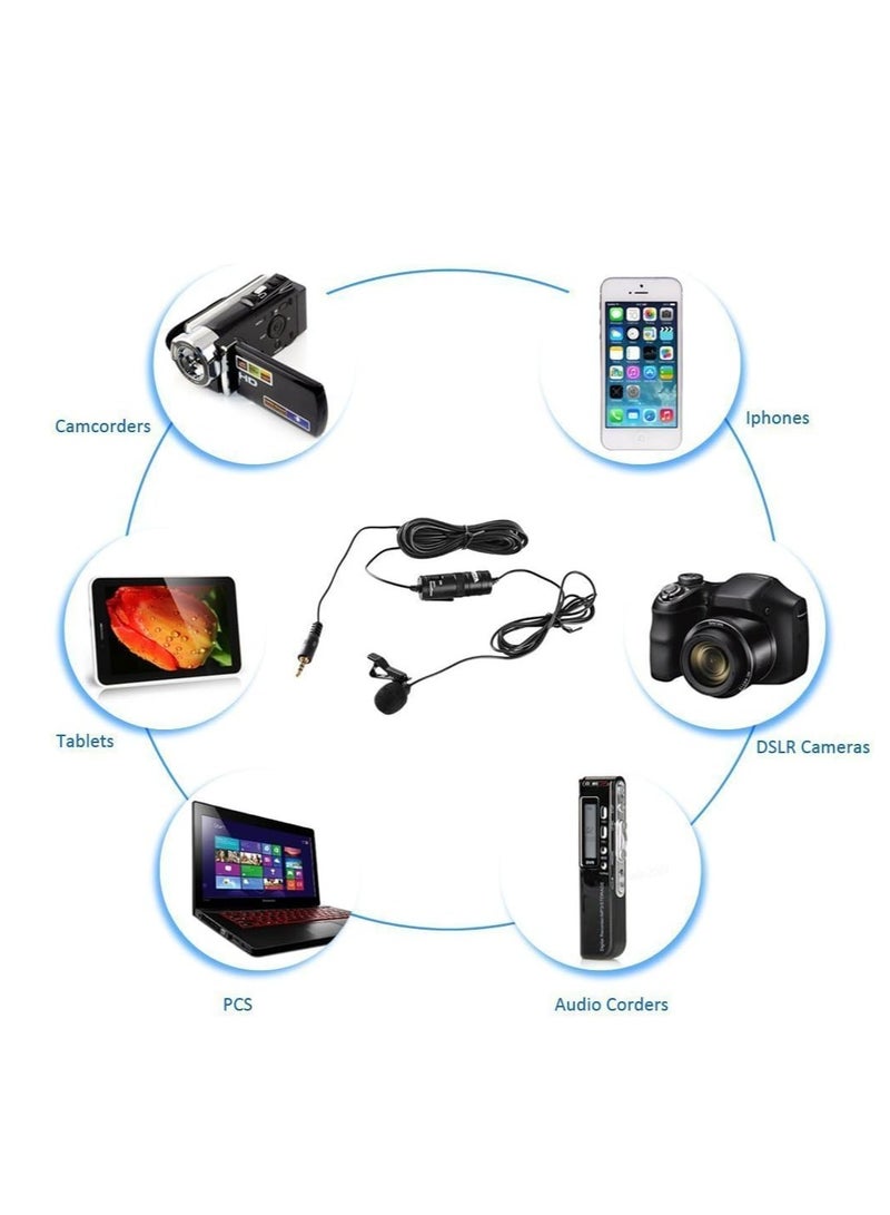 Lavalier Microphone with Windshield – Clip-On Mic for Smartphones & Cameras – Black - Image 4