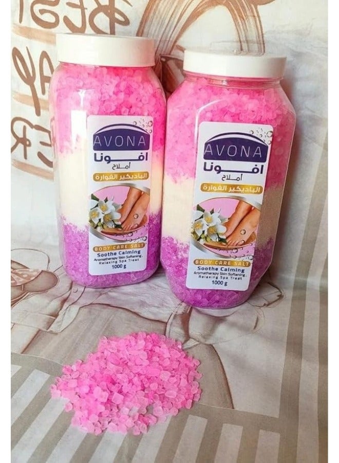 Avona pedicure salts to remove dead skin and lighten the feet Sparkling pedicure 1 pack - Image 2