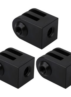 Aluminium Tripod Mount Adapter for GoPro - Securely Attach Your Action Camera with this 1/4 Screw Tripod Mount. Perfect for GoPro Session and Hero Models. (3 Pieces)