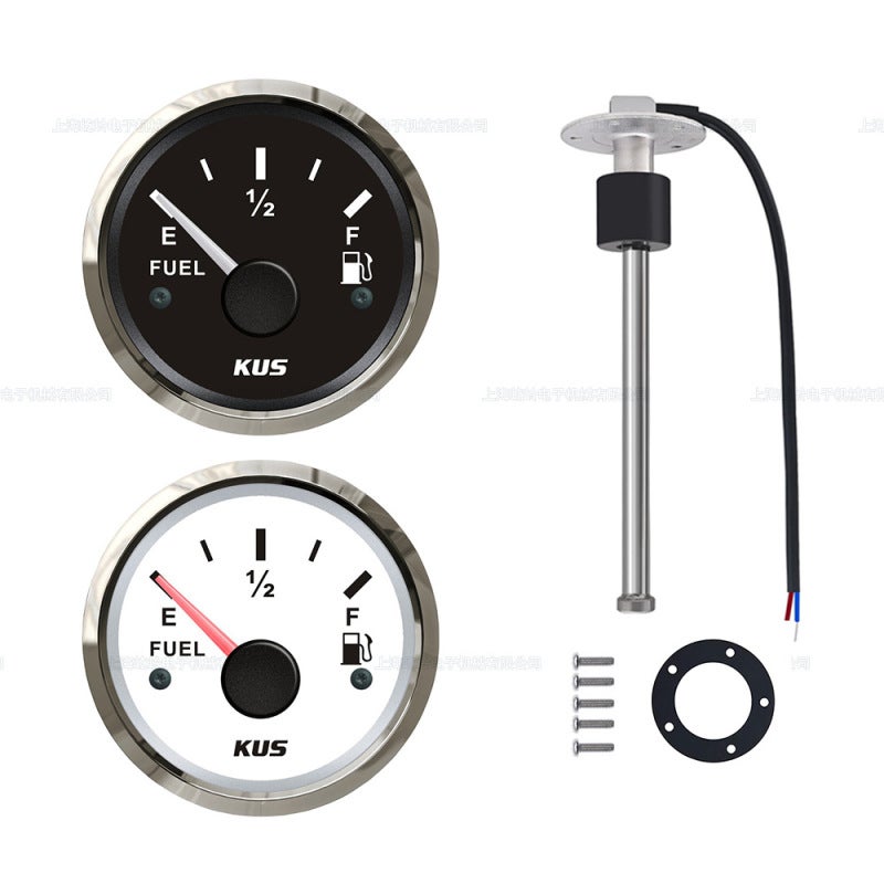 Pointer Oil Gauge 225mm Black IP67 Protection - Accurate Liquid Level Measurement Universal Gauge for Trailers Ships Yachts Automobiles - Image 1