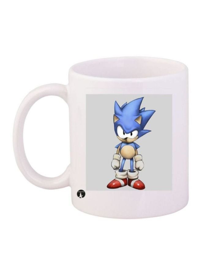 RYN Sonic Character Printed Coffee Mug White/Blue/Red