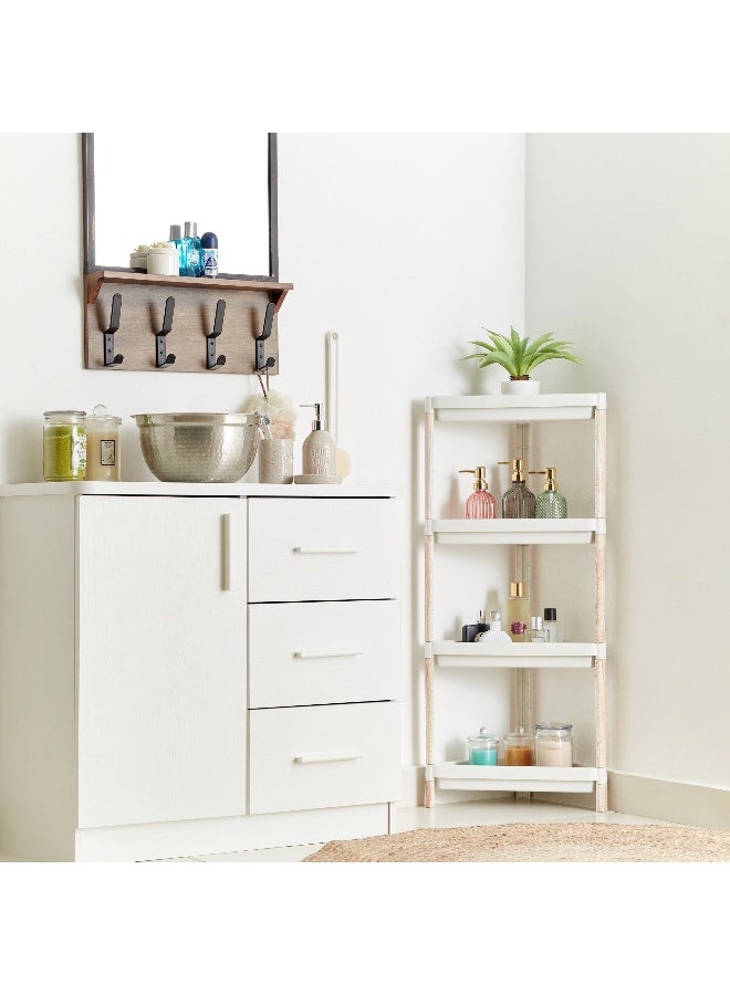 Home Box 4-Tier Caddy With Wooden Finish - Image 5