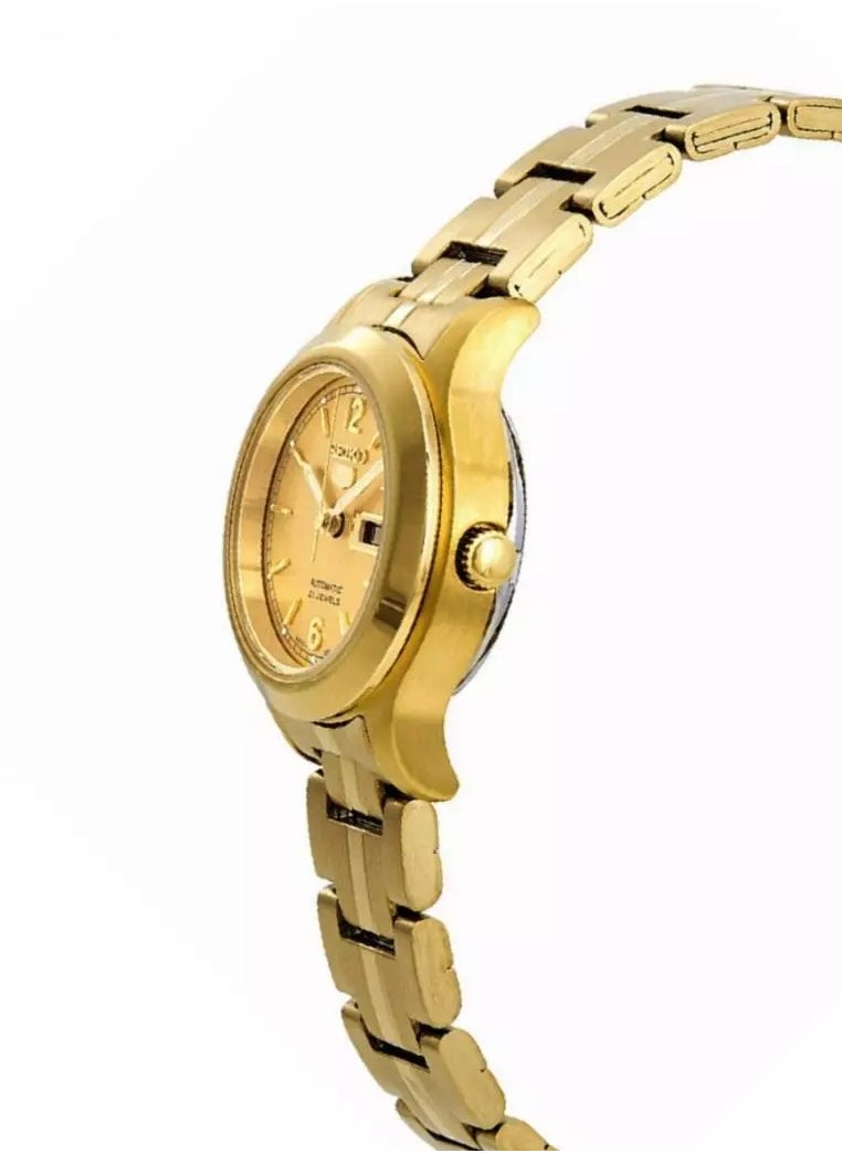 Seiko - Seiko 5 Automatic Gold Stainless Steel Women's Watch SYME02K1 - Image 1