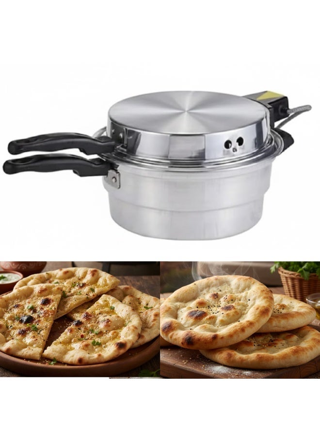 AMM Arabic Khameer Bread Maker 28cm 1000W – Electric Pita & Khubz Oven with Non-Stick Aluminum Plate | Tandoori Bread, Roti, Chapati & Mini Pizza Maker - Image 3
