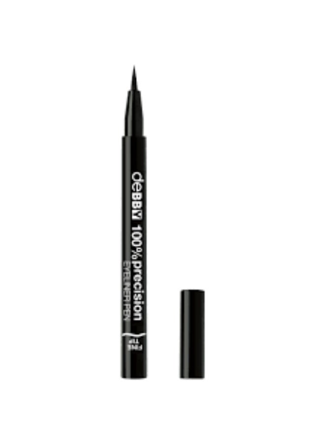 DEBBY 100% PRECISION EYELINER FINE PEN  BLACK