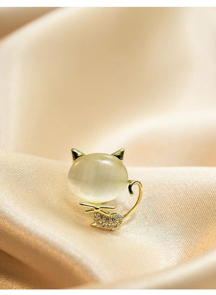6 PCS بروش سلس أربعة أوراق العشب بروش صغير رائع تصميم مشبك جديد مضاد للتلاشي قطعة أثرية دبابيس صغيرة هدية مربع هدية ممتازة صغيرة عملية عندما بروش كزر  - Image 3