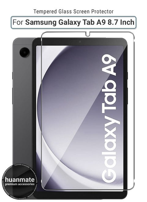 Tempered Glass Screen Protector For Samsung Galaxy Tab A9 8.7 Inch – High Transparency, Delicate Touch, Anti-Explosion, Smooth Arc Edges, Easy Installation, Screen Protector for Samsung Galaxy Tab A9 8.7 Inch