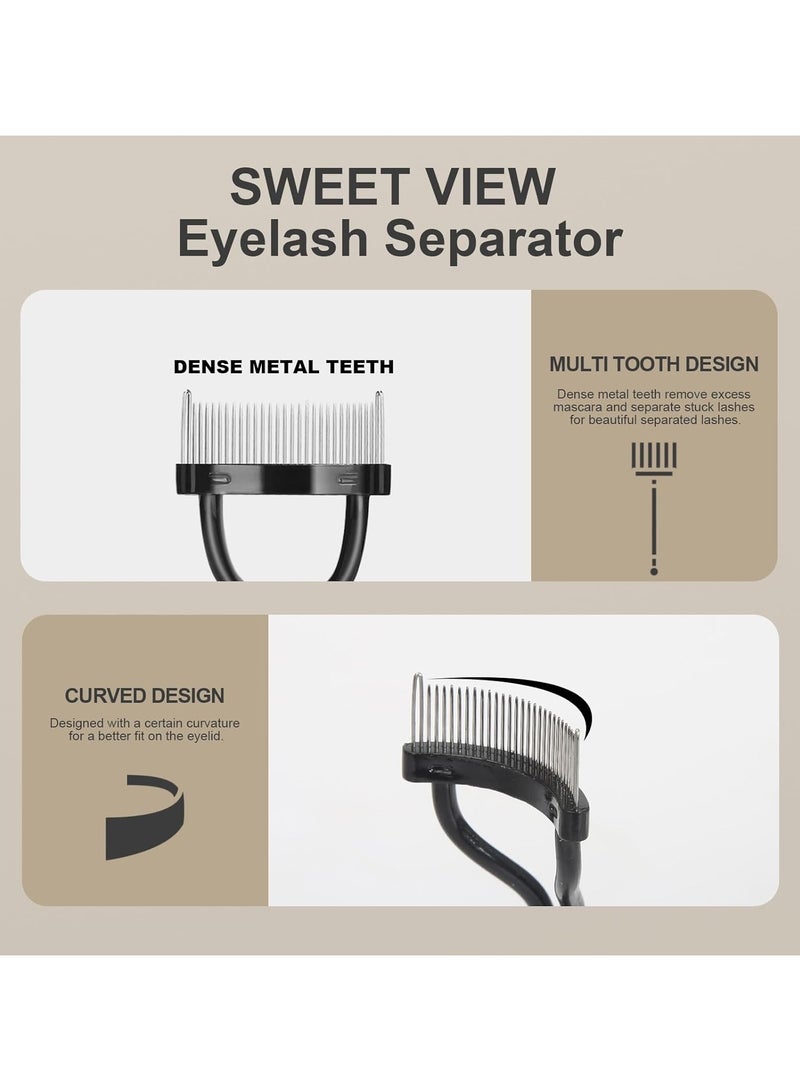 Generic Eyebrow Brush Eyelash Separator Brow Comb & Lash Spoolie Professional Eye Makeup Tools (3 Pieces Set)  - Image 5