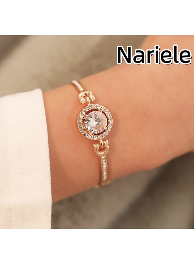Nariele New Versatile And Minimalist Sparkling Diamond Bracelet - Image 2