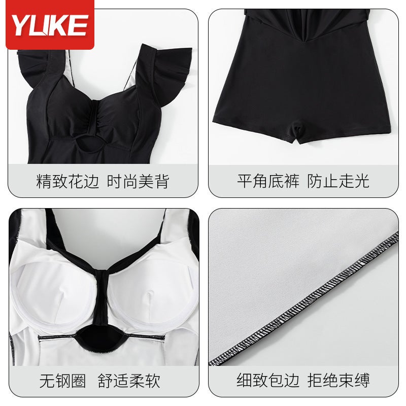 Swimwear Women'S Explosions Swimwear Adult Belly-Covering Slimming High-Level Sense Conjoined Skirt Women'S Conservative Swimwear - Image 4