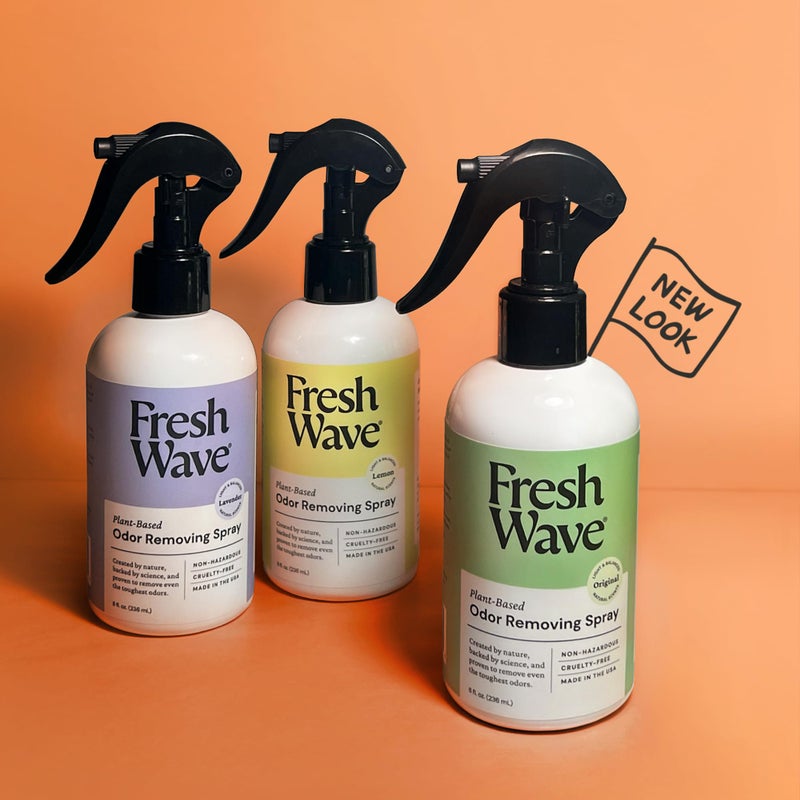 فريش ويف رذاذ مزيل الرائحة المنعش ومعطر الهواء 8 أونصة. | حزمة من 2 | رذاذ ناعم للمنزل | تخفيف الروائح بشكل أكثر أمانًا | مزيل رائحة نباتي طبيعي | لأقمشة الأثاث والقمامة - Image 2