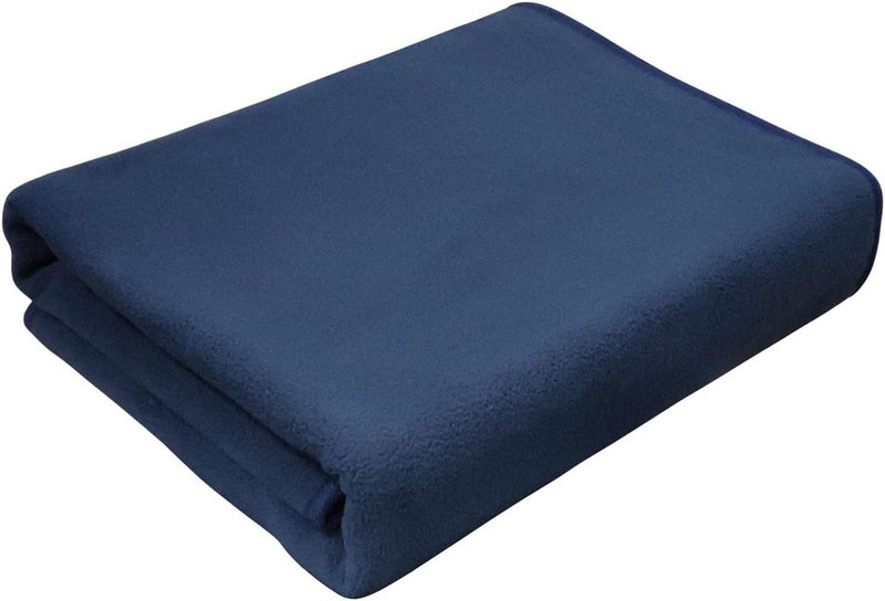 klarako 59 X 31.5 Inch Electric Blanket Quick Heating Cape Thermal Skirt Electric Blanket Thermostat Settings USB Powered Large Capacity Pockets Washable Exercising Equipment (Navy, One Size) - Image 1