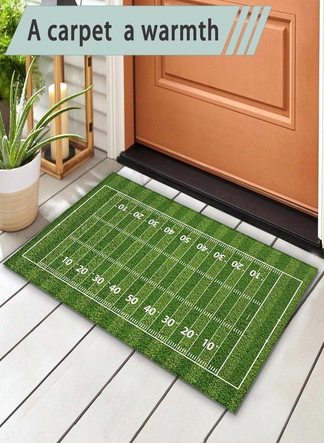 IGPPDO Front Door Mat, American Football Field Indoor Outdoor Entrance, Welcome Mats, Non-Slip Door Mats, Low Profile Front Door Mat,Entryway Mat for Porch Patio 17''x30'' - Image 2