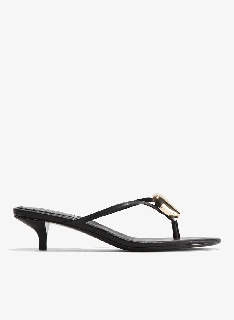 H&M Heeled flip flops