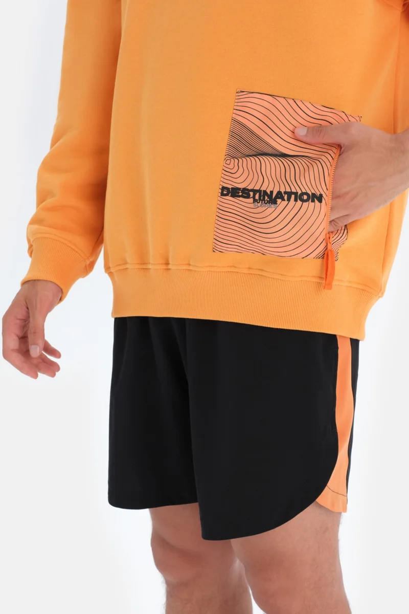 dagi Orange Men's Pocket Detailed Sweatshirt